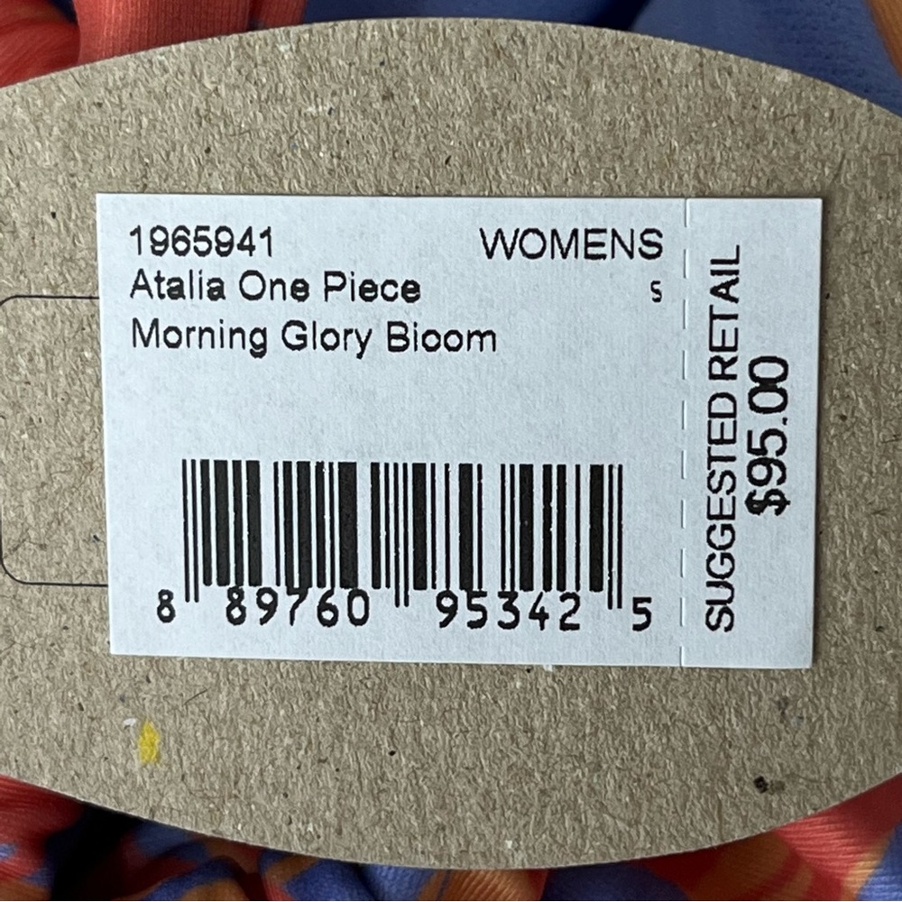 PRANA NWT ATALIA ONE PIECE SWIMSUIT IN MORNING GLORY BLOOM SMALL AND MEDIUM - Picture 6 of 12